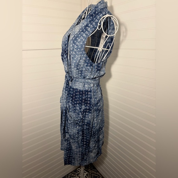 BCBGeneration Navy Blue Floral Tie-Dye Cover-up dress - Picture 5 of 9